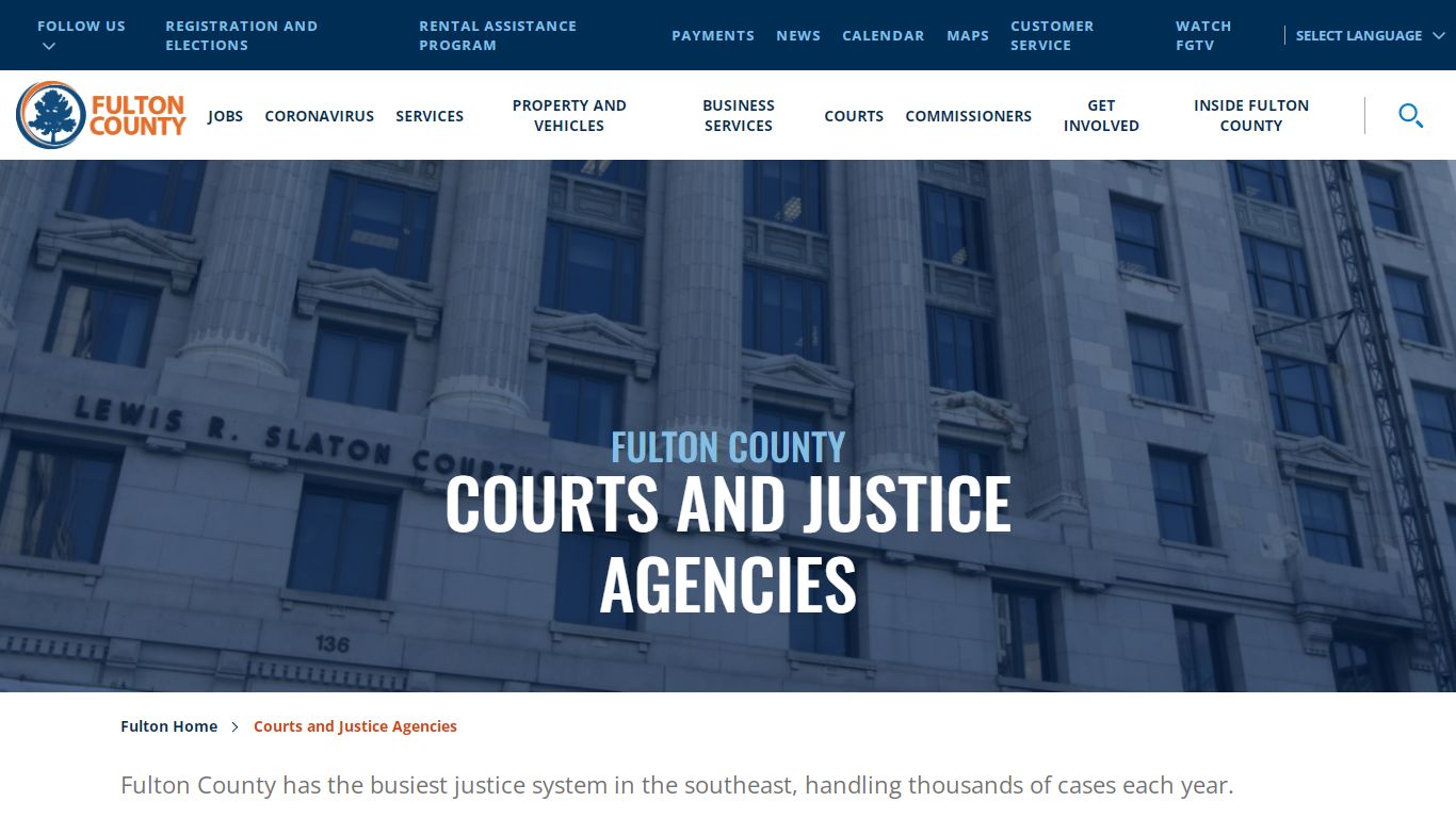 Courts and Justice Agencies - Fulton County, Georgia